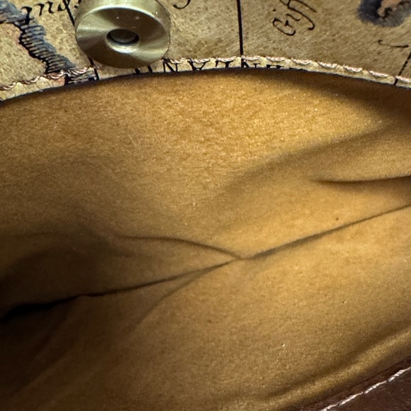 Patricia Nash Map Print Brinlee Crossbody Bag in EUC - Picture 4 of 6